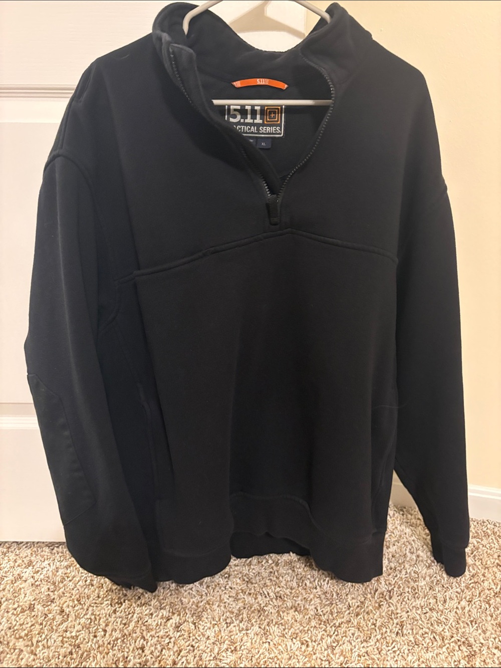 5.11 Tactical Men's Black Half-Zip Fleece Pullover